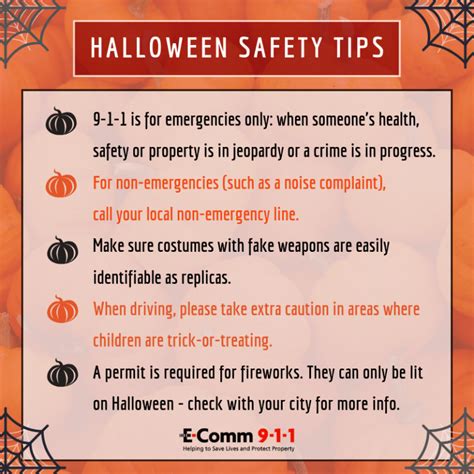 Get Ready For Halloween With These Safety Tips E Comm 9 1 1
