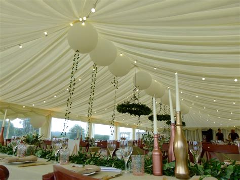 A Camelot Marquee With A Subtle But Stunning Interior Balloon Ceiling