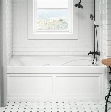 A soaking tub is a freestanding bathtub that is typically oval in shape with enough water depth to allow for total submersion. Cetra 60" x 36" Drop In Soaking Acrylic Bathtub in 2020 ...