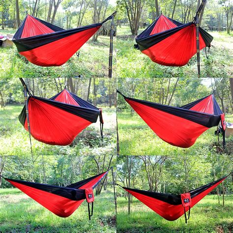 2020 Fashion Double Hammock Camping Portable Outdoor Traveling Camping Parachute Nylon Fabric