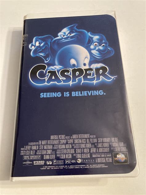 Vintage Casper Seeing Is Believing Vhs Tape Mca Universal Caspervhs Etsy