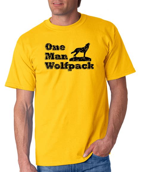 One Man Wolfpack T Shirt The Hangover Tshirt Designerteez
