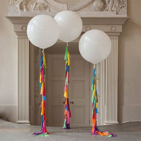 Rainbow Tassel Tail Giant Balloon By Bubblegum Balloons