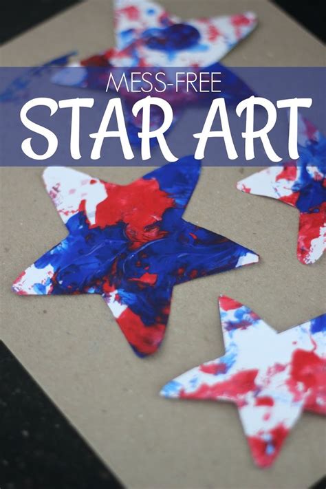 Mess Free Patriotic Star Painting Toddler Approved Fourth Of July