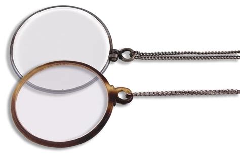 Two Monocles Tortoiseshell Rimmed And Chrome Rimmed In Square Case