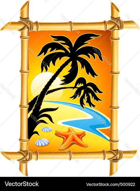 Abstract Beach Landscape Royalty Free Vector Image
