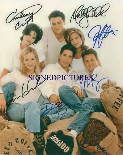 Friends Cast All 6 Signed Autographed Autograph 8x10 Photo