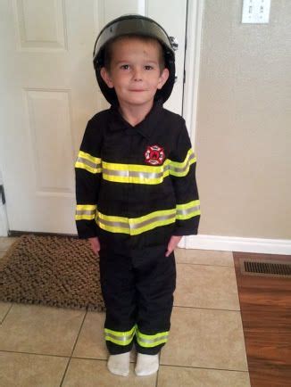 If you are feeling really creative, you can also take an old hose and spray paint it black. diy kids firefighter costume - Google Search | Costume Ideas | Pinterest | Costumes, Diy fireman ...