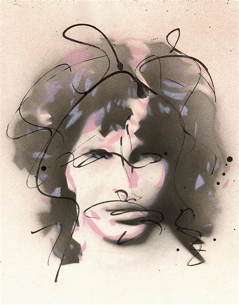 Portrait Of Jim Morrison Painting By Ryan Hopkins Fine Art America