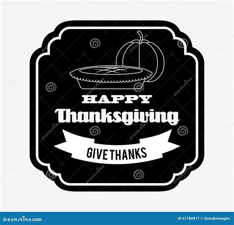 Happy Thanksgiving Design Stock Vector Illustration Of Flyer 61780877