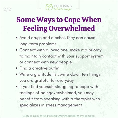 10 Ways To Cope When Youre Feeling Overwhelmed