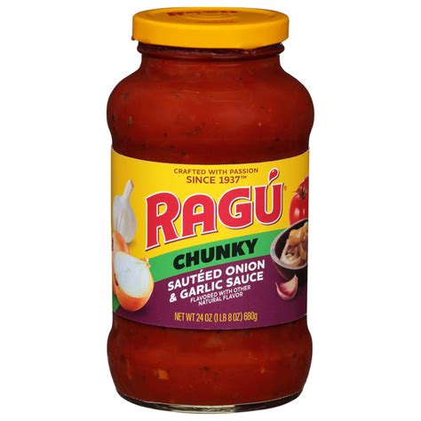 Ragu Chunky Sauteed Onion And Garlic Sauce 24 Oz — Gongs Market