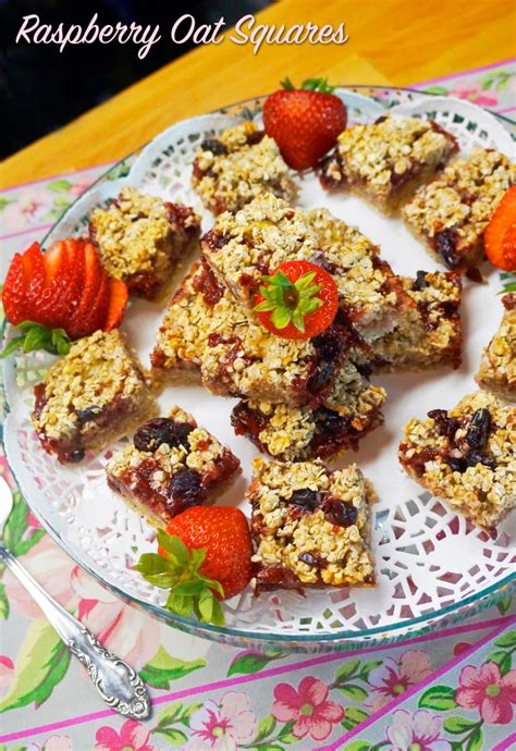 They're so full of berry flavor! Raspberry Oat Squares from Season Eight! - Jazzy ...
