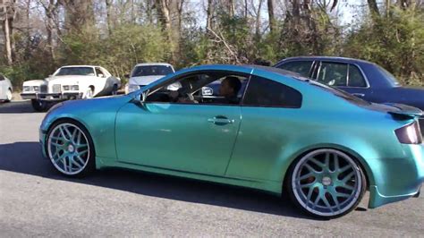 Infiniti G35 Wrapped With Color Changing Wrap At Mlk Park Youtube
