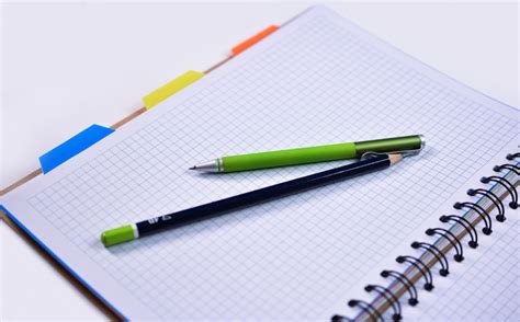 Notebook With Pen And Pencil Free Stock Photo Public Domain Pictures