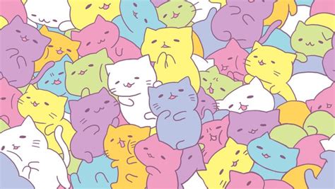 48 Kawaii Cat Wallpaper Wallpapersafari