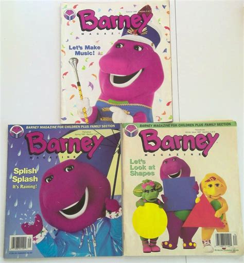 Barney Magazines Music Special 1996 Raining Spring 1997 Shapes