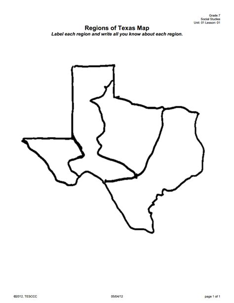 Regions Of Texas