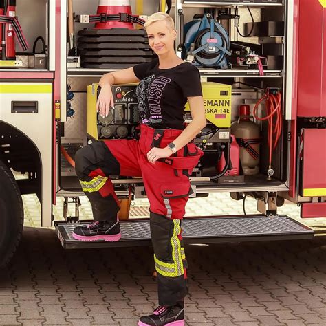 hottest firefighter winner anike ekina goes viral for going topless in her gear in thirst traps