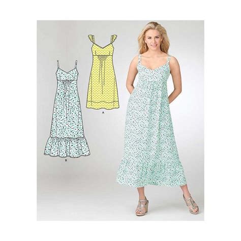 Empire Waist Summer Sundress Women S Sewing Pattern Misses Size 6 8 10 12 14 16 Uncu