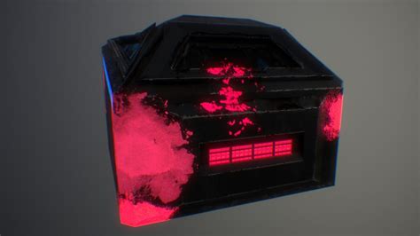 3d Model Cyberpunk Chest Vr Ar Low Poly Cgtrader