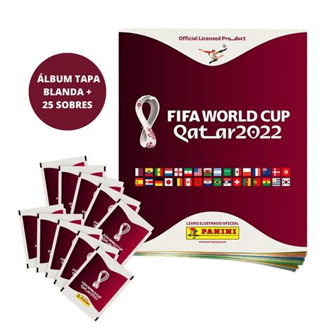 Panini Fifa World Cup Qatar 2022™ Álbum Tapa Blanda 25 Sobres