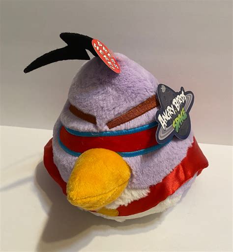 Angry Birds Space Lazer Stuffed Plush Purple Bird With Etsy