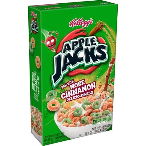 Kelloggs Apple Jacks Breakfast Cereal 184 Oz
