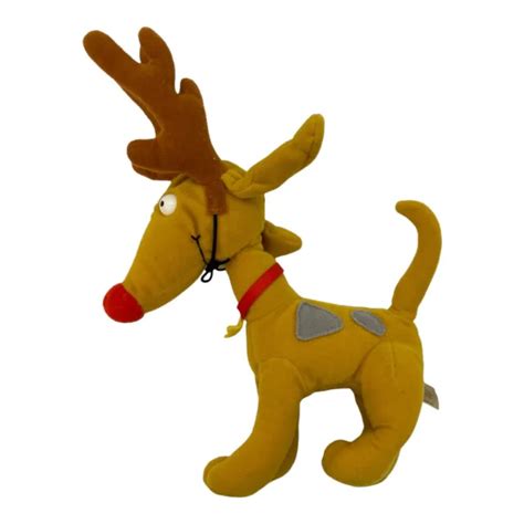 Mattel Rugrats Holiday Spike The Dog W Antlers 8 Plush Stuffed Animal
