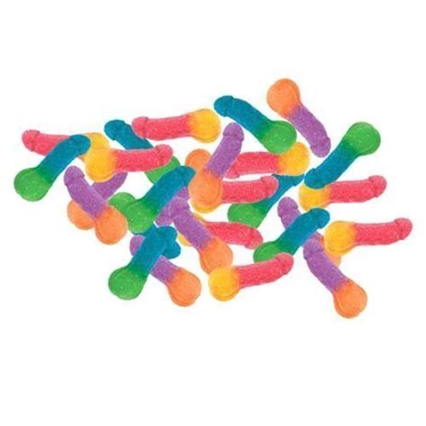Bachelorette Party Favors Pecker Patch Sours Penis Shaped Gummy Candy 4 Ounce Bag Pack Of 2