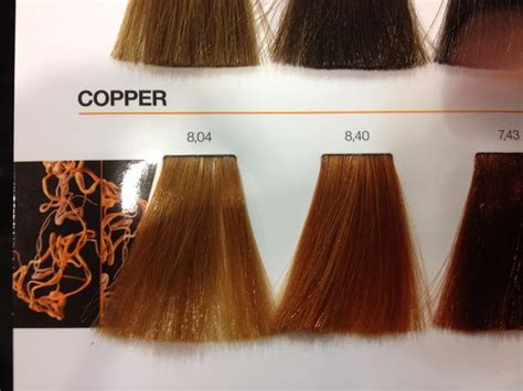 Loreal Inoa Copper Colour Chart Loreal Hair Color Chart Loreal Hair