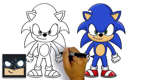Easy Sonic The Hedgehog Drawing Tutorial How To Draw Shadow The