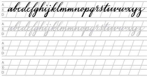 12 Italic Calligraphy Practice Worksheets