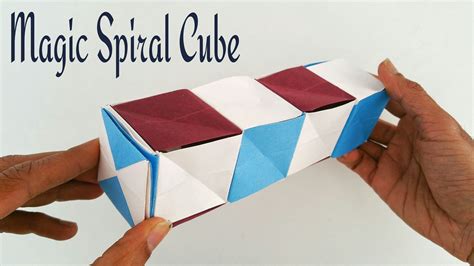 How To Make A Paper Magic Spiral Cube Modular Origami Craft