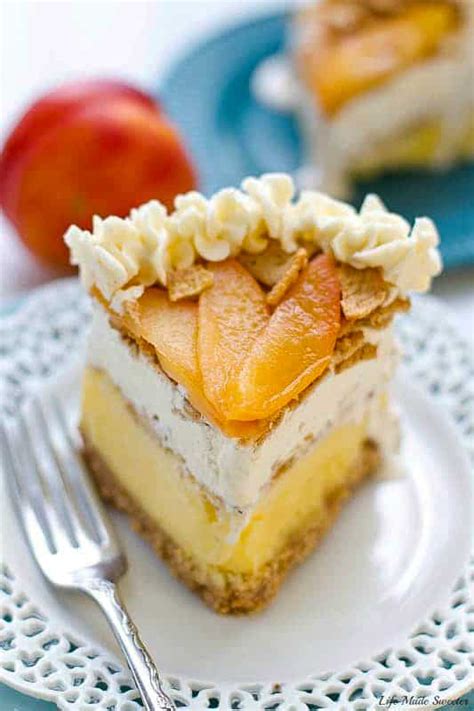 Peach Ice Cream Cake Life Made Sweeter Gluten Free Vegan