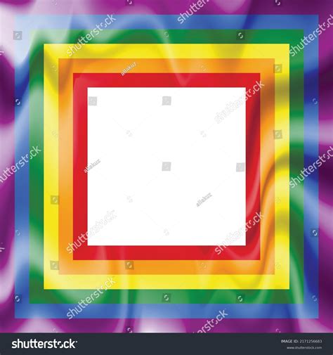 flag lgbt icon squared frame template stock vector royalty free 2171256683 shutterstock