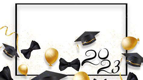 Graduation Season 2023 Texture Border Celebration Three Dimensional