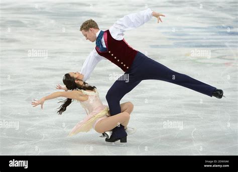The Usas Madison Chock And Evan Bates Perform Their Free Dance During