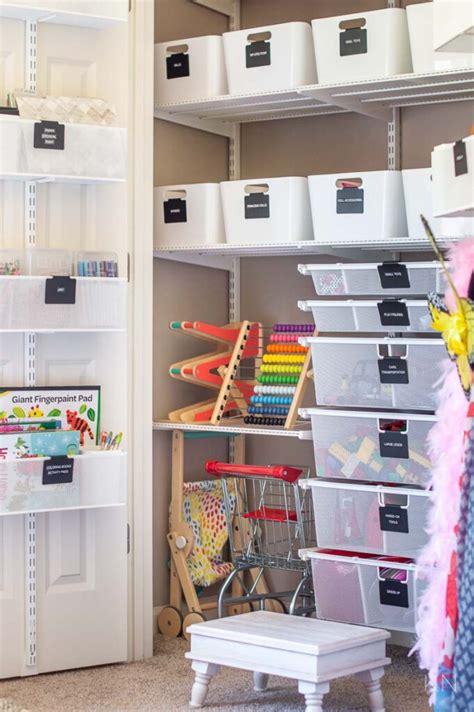 Playroom Storage Ideas And Playroom Closet Organization Kelley Nan