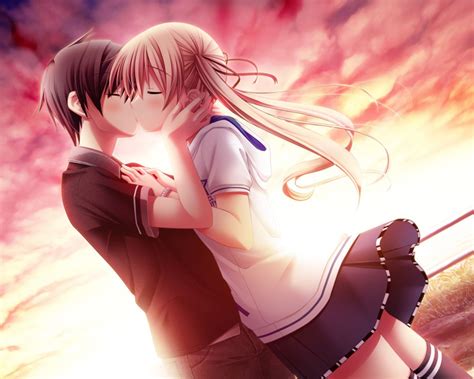 Anime Couple Kiss Telegraph