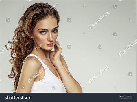 Portrait Of Beautiful Female Model Stock Photo 516357820 Shutterstock