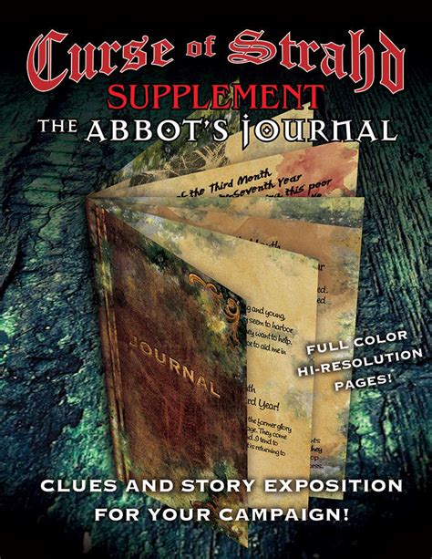 Curse Of Strahd The Abbots Journal Dungeon Masters