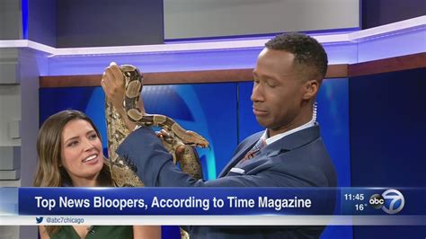 Terrell Browns Snake Encounter Named Best News Blooper Of 2016