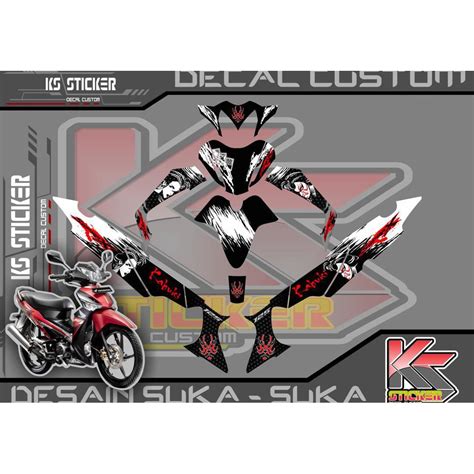 Pengin punya motor balap tapi harga terjangkau ? Decal Supra X 125 / Bahkan, motor bebek garapan honda ini ...