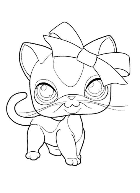 Lps Cat Coloring Pages At Free Printable Colorings
