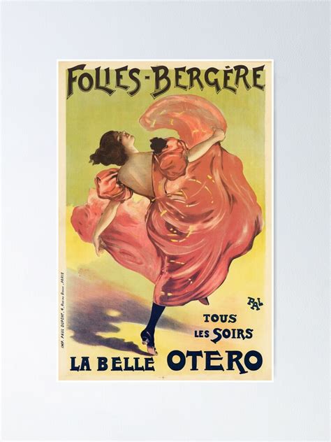 Folies Bergere La Belle Otero By Pal Vintage French Art Nouveau
