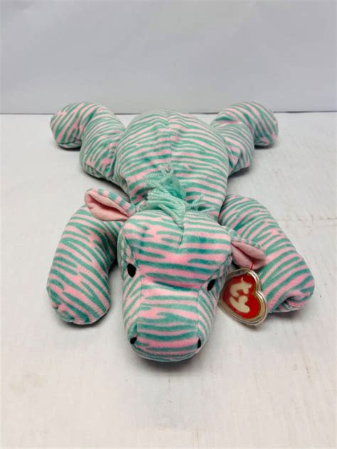 Zulu Pink Zebra Pillow Pal Ty Beanie Plush 1996 Stuffed Animal Toy With