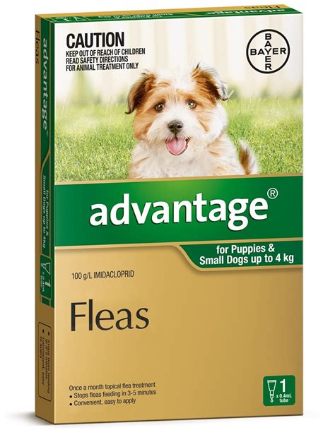 Advantage Flea Control For Dogs Under 4kg Single Dose 9310160821744