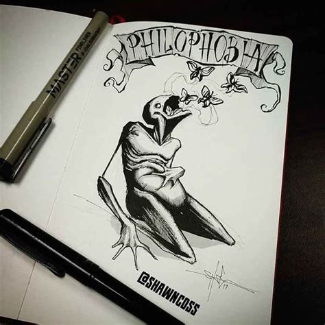 Shawn Coss Has Illustrated Phobias For Feartober And Theyre Awesome