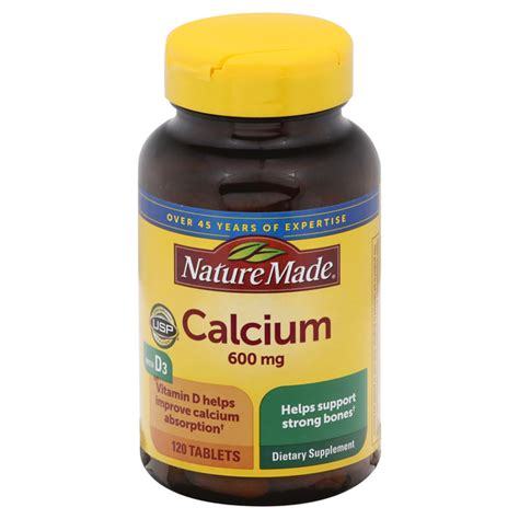 Save On Nature Made Calcium 600 Mg Dietary Supplement Tablets Order